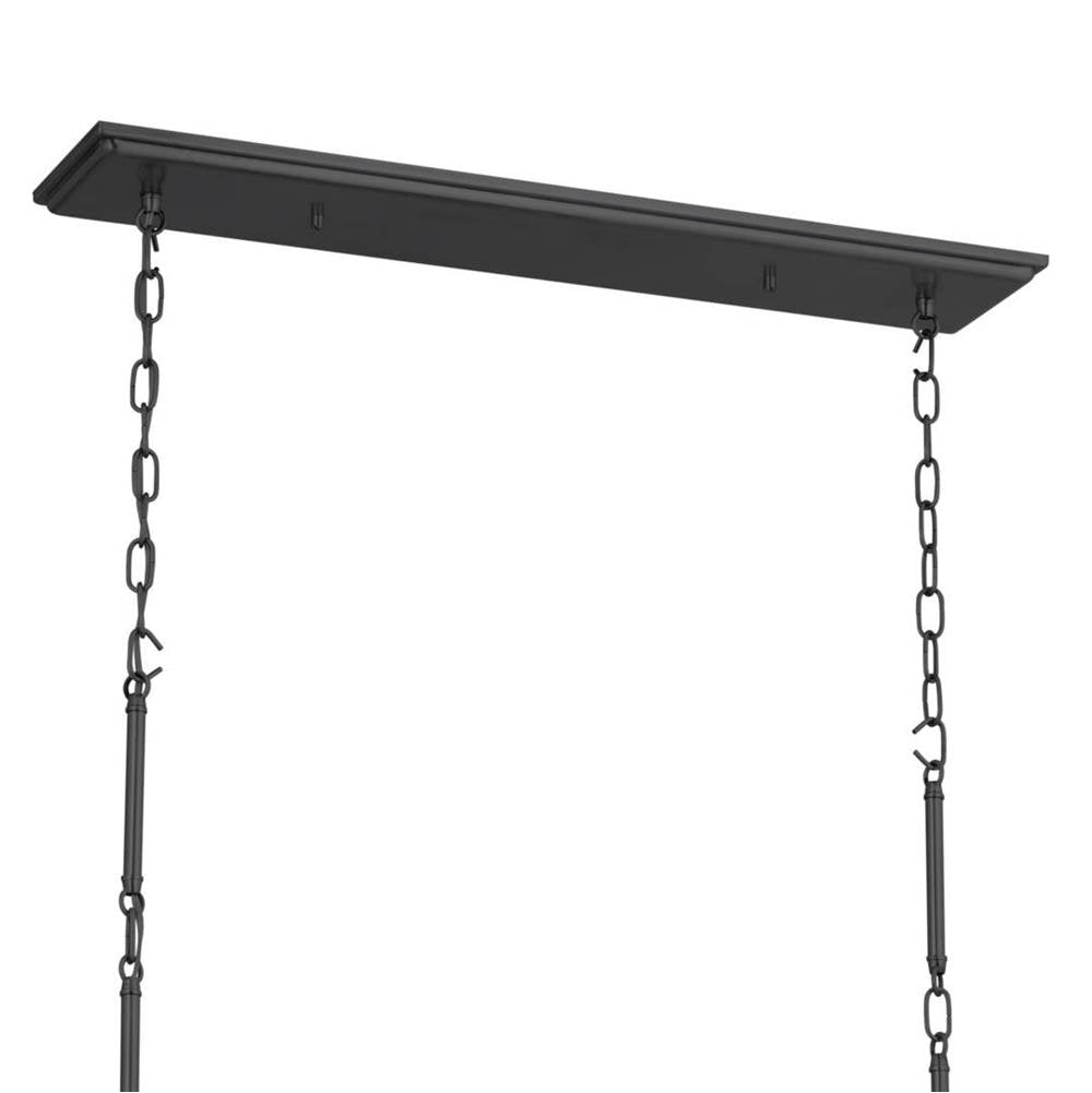 Kichler Lighting 52510BK Black Linear Chandelier 8lt Image 2