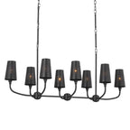 Kichler Lighting 52510BK Black Linear Chandelier 8lt Image 3