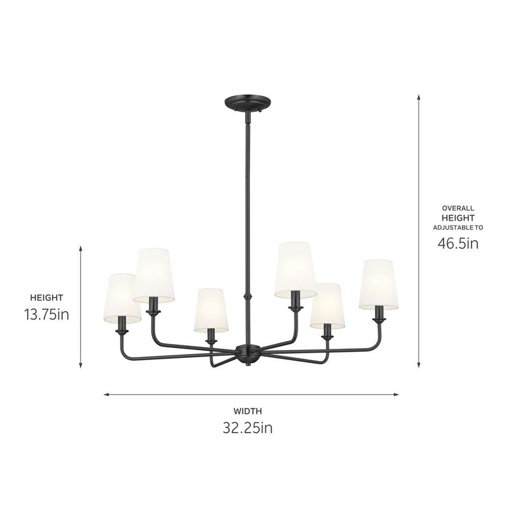 Kichler Lighting Pallas Chandelier 6lt