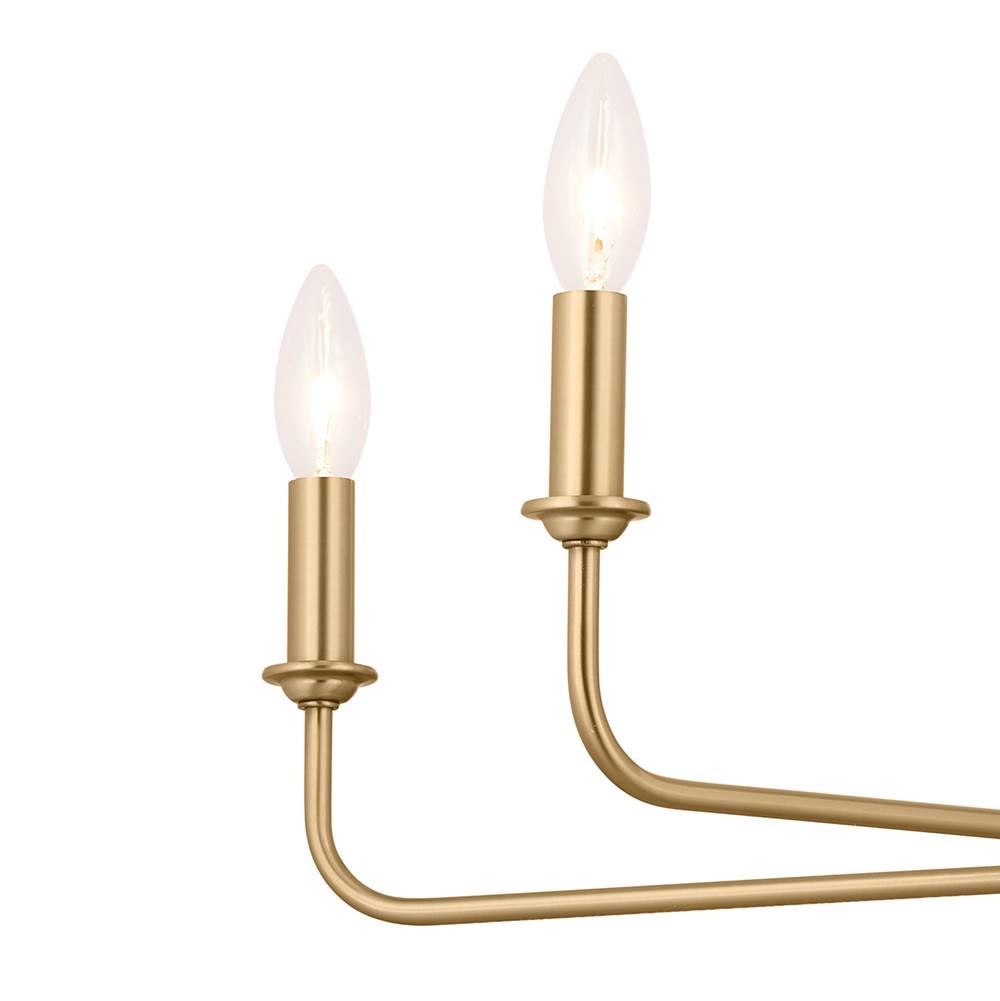 Kichler Lighting 52516BNB Brushed Natural Brass Chandelier 6lt Image 6