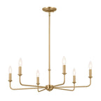 Kichler Lighting 52516BNB Brushed Natural Brass Chandelier 6lt Image 9
