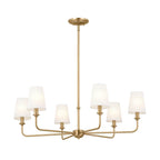 Kichler Lighting 52516BNB Brushed Natural Brass Chandelier 6lt Image 2