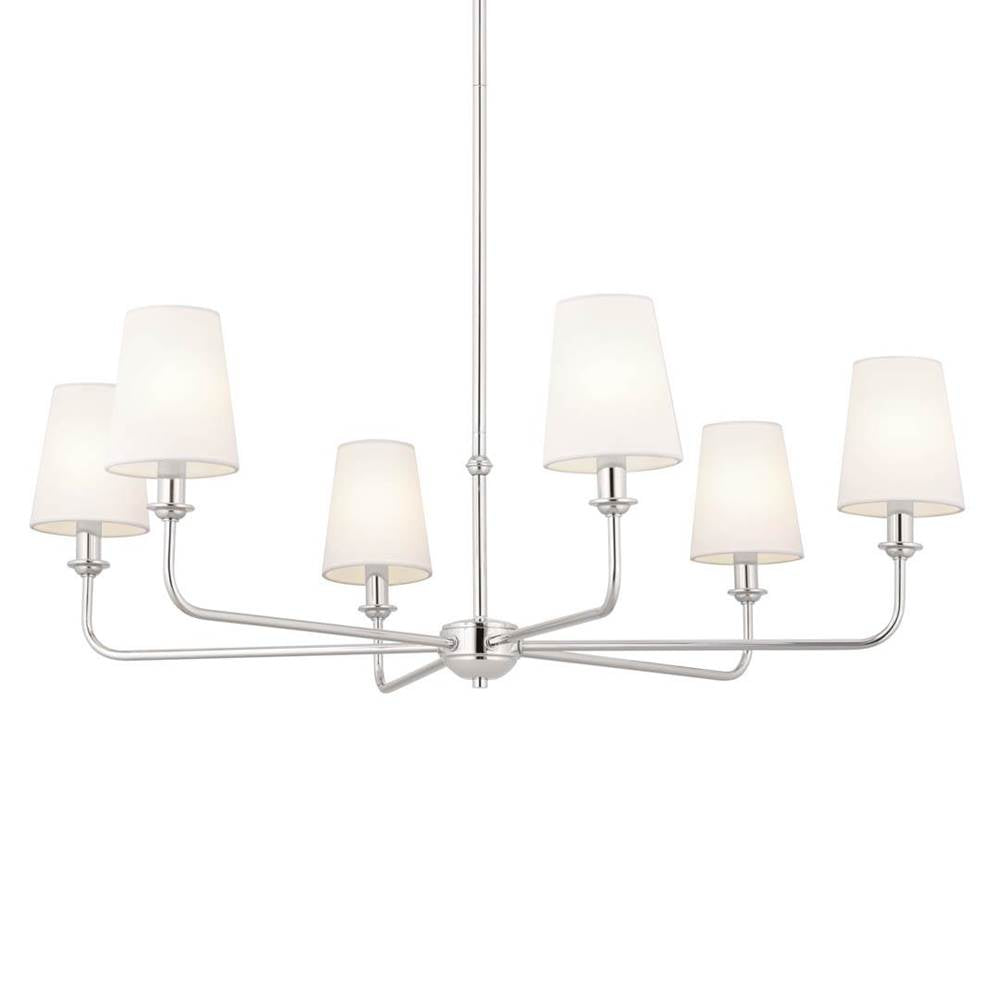 Kichler Lighting 52516PN Polished Nickel Chandelier 6lt Image 3