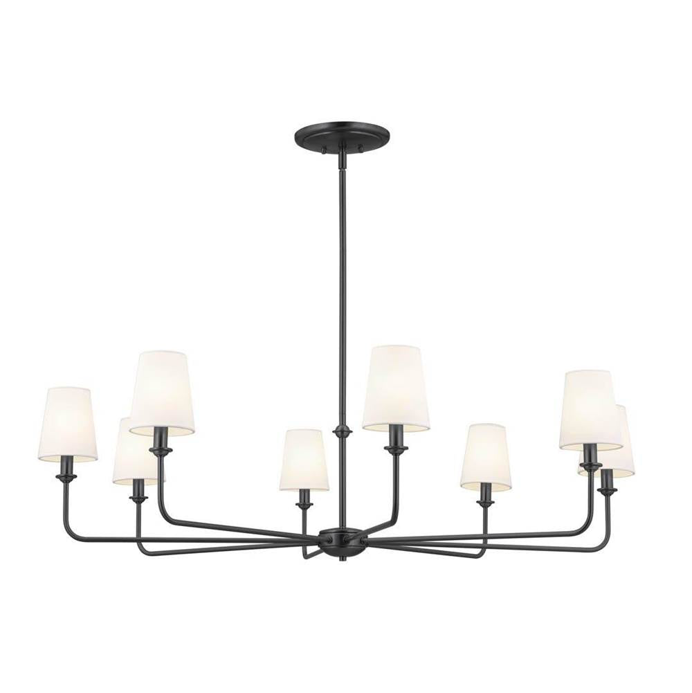 Kichler Lighting 52517BK Black Chandelier 8lt Image 1