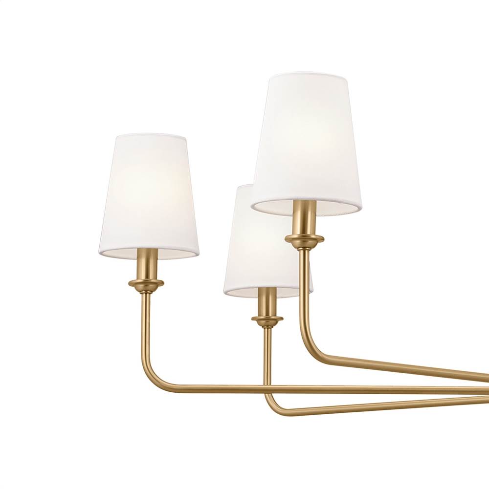 Kichler Lighting 52517BNB Brushed Natural Brass Chandelier 8lt Image 6
