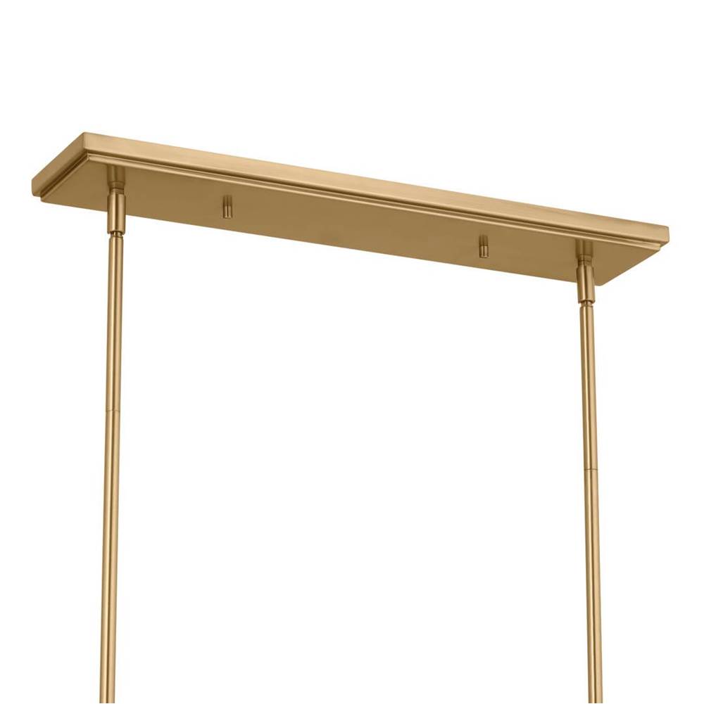 Kichler Lighting 52519BNB Brushed Natural Brass Linear Chandelier 3lt Image 2