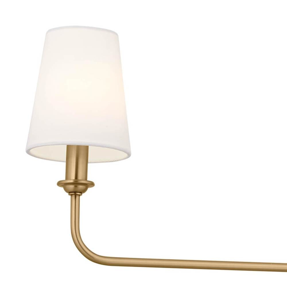 Kichler Lighting 52519BNB Brushed Natural Brass Linear Chandelier 3lt Image 4