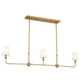 Kichler Lighting 52519BNB Brushed Natural Brass Linear Chandelier 3lt Image 1