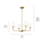 Kichler Lighting Pallas Mini Chandelier 4lt