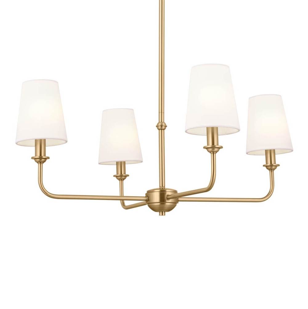 Kichler Lighting 52520BNB Brushed Natural Brass Mini Chandelier 4lt Image 3