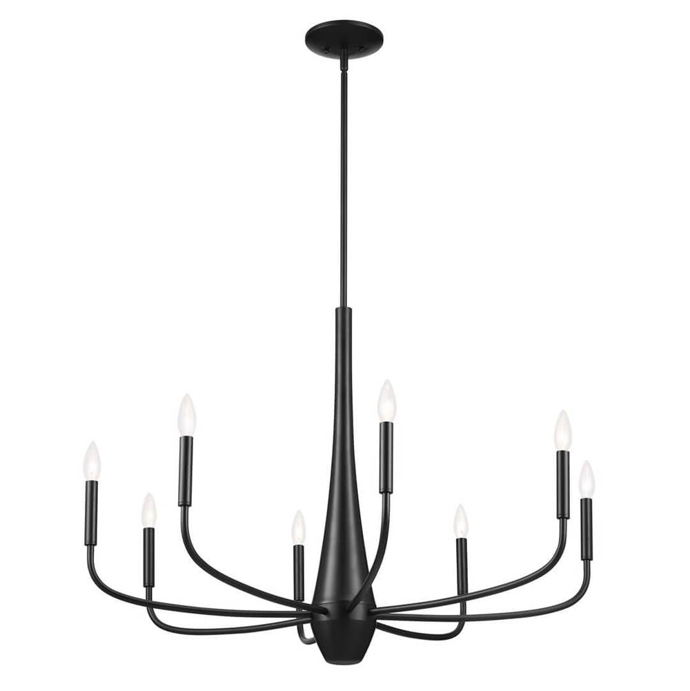 Kichler Lighting 52526BK Black Chandelier 8lt Image 1