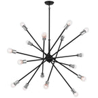 Kichler Lighting 52537BK Black Armstrong 63'' 16 Light Chandelier In Black Image 1