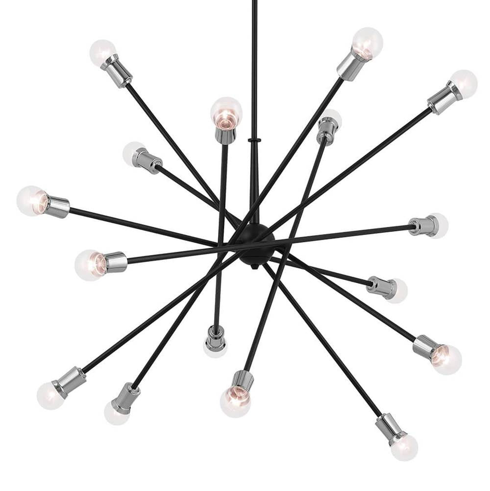 Kichler Lighting Armstrong 63'' 16 Light Chandelier In Black