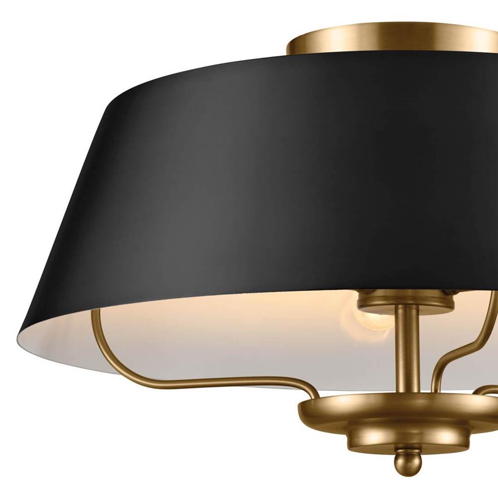 Kichler Lighting 52542BK Black Pendant/semi Flush 3lt Image 2