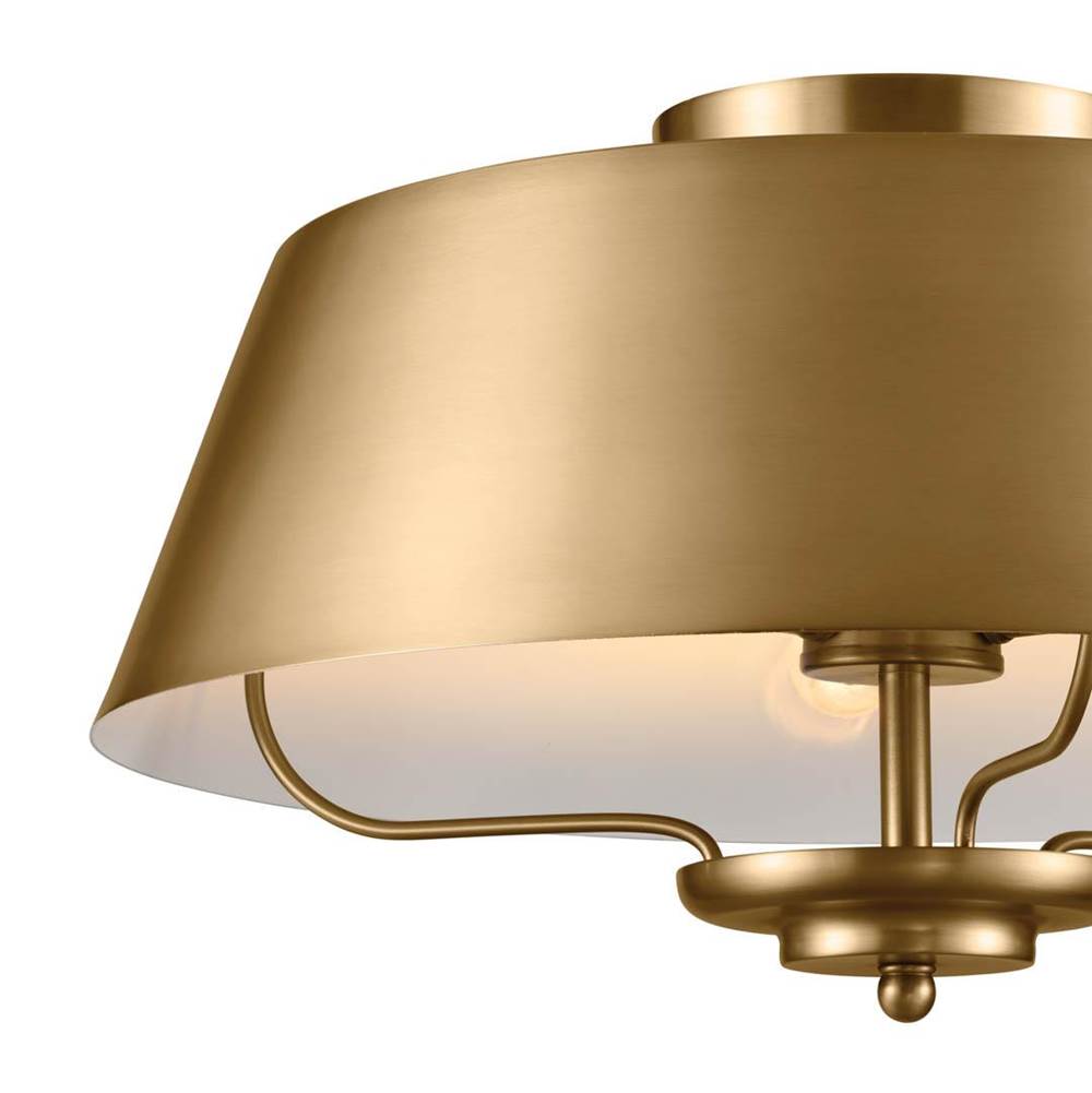 Kichler Lighting 52542BNB Brushed Natural Brass Pendant/semi Flush 3lt Image 2