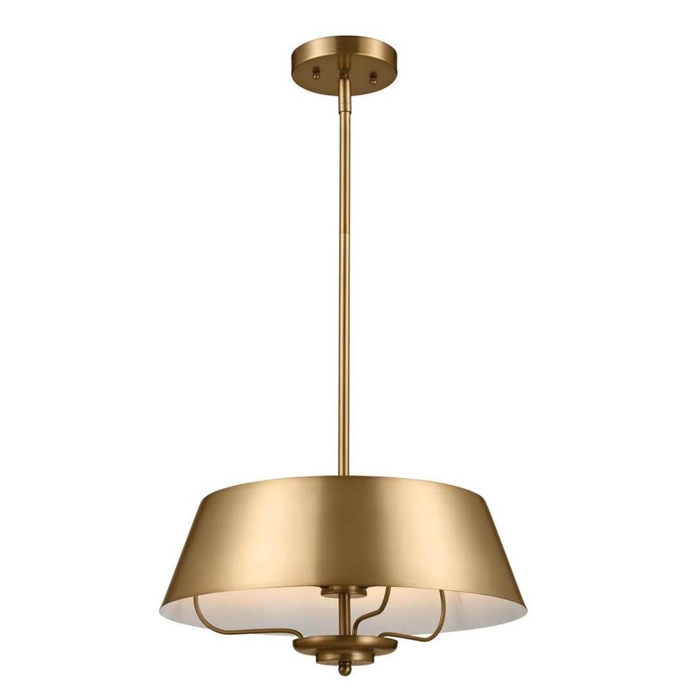 Kichler Lighting 52542BNB Brushed Natural Brass Pendant/semi Flush 3lt Image 1
