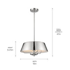 Kichler Lighting 52542PN Polished Nickel Pendant/semi Flush 3lt Image 3