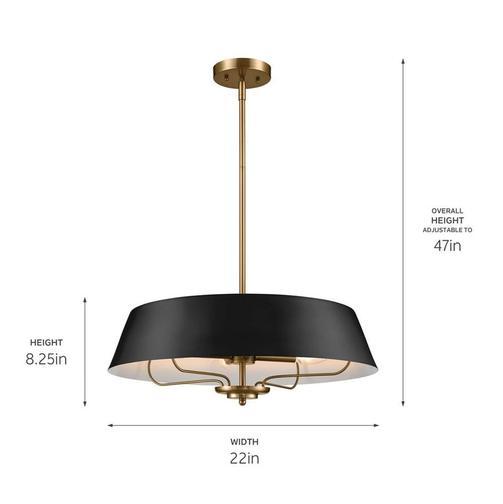 Kichler Lighting Luella Pendant/semi Flush 4lt
