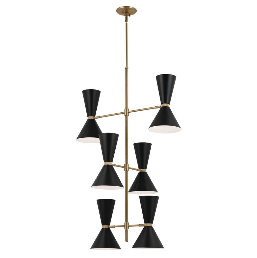 Kichler Lighting 52568CPZBK Champagne Bronze Foyer Chandelier 12lt Image 1