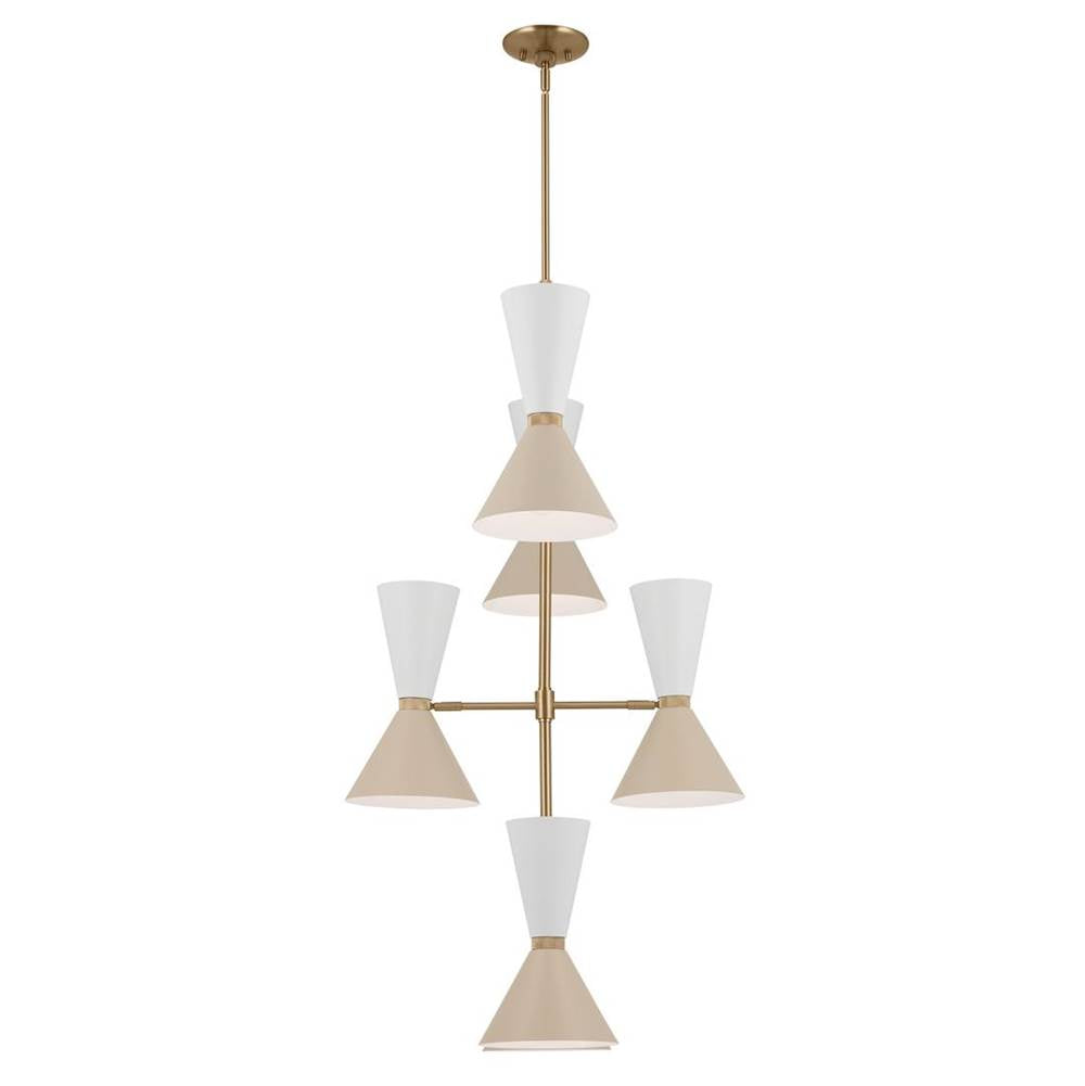 Kichler Lighting 52568CPZGRG Champagne Bronze Foyer Chandelier 12lt Image 2