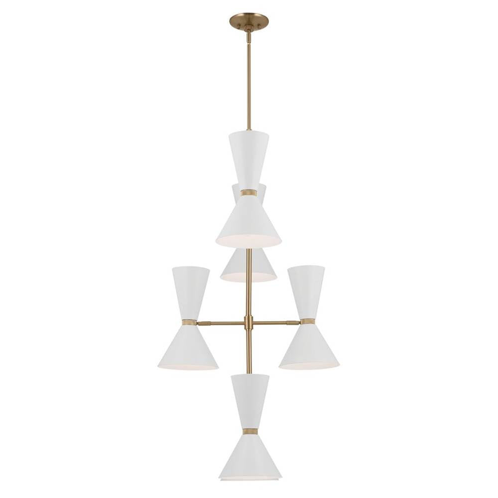 Kichler Lighting 52568CPZWH Champagne Bronze Foyer Chandelier 12lt Image 2