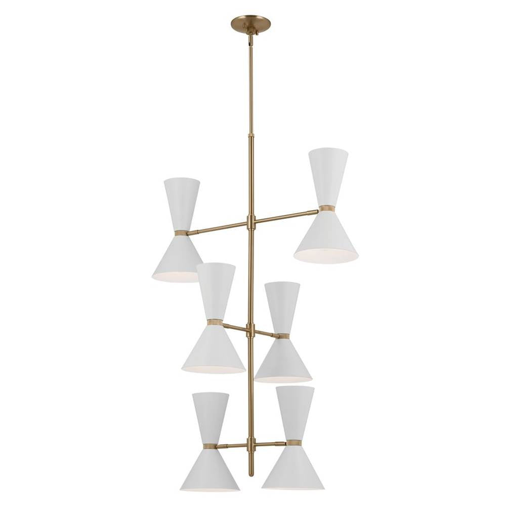 Kichler Lighting 52568CPZWH Champagne Bronze Foyer Chandelier 12lt Image 1