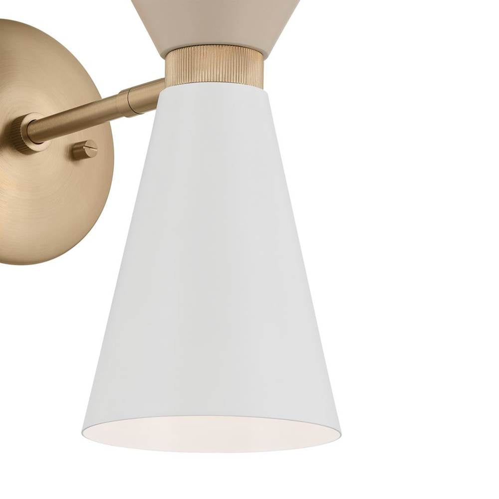 Kichler Lighting 52570CPZGRG Champagne Bronze Wall Sconce 2lt Image 2