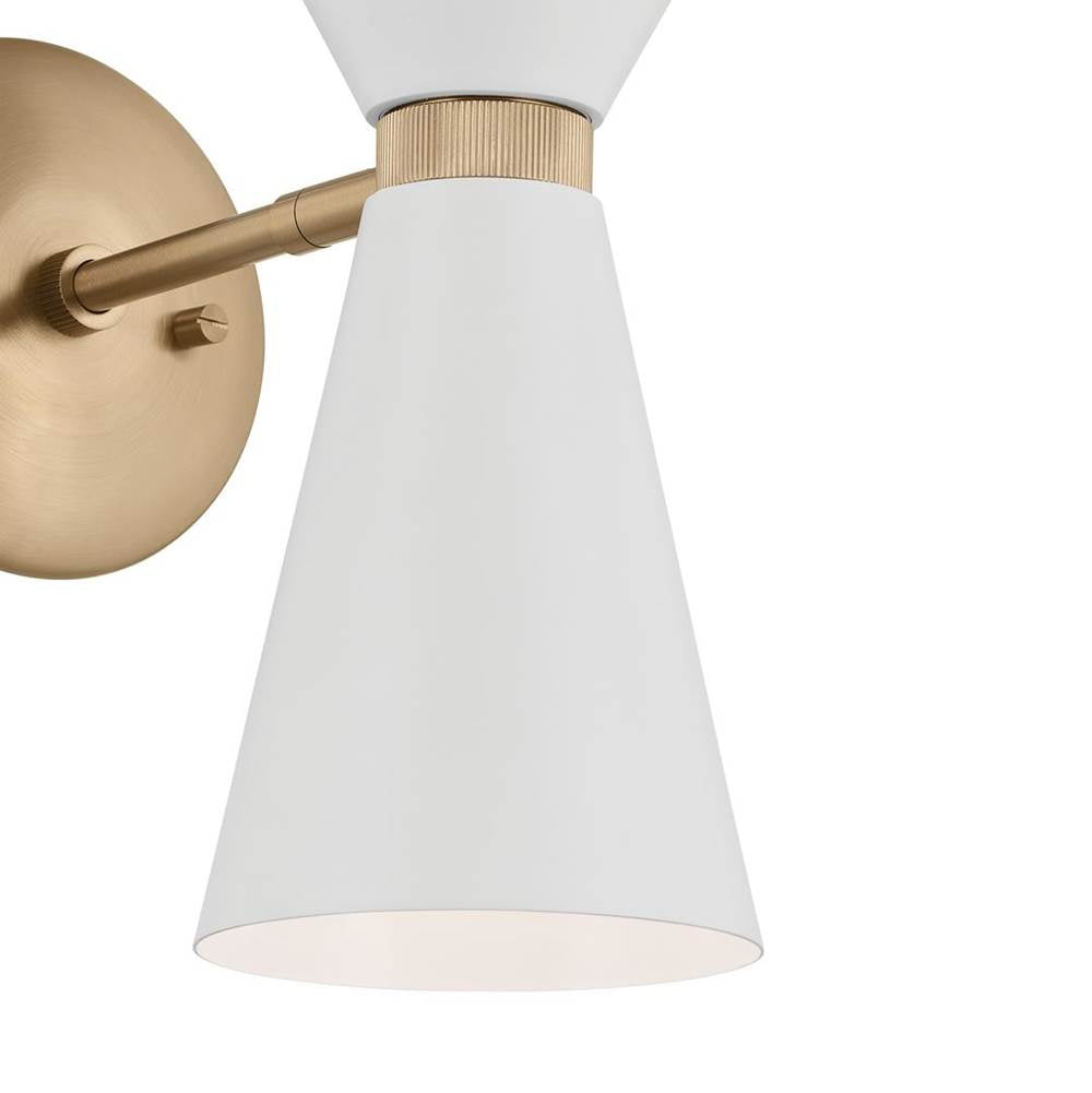 Kichler Lighting 52570CPZWH Champagne Bronze Wall Sconce 2lt Image 3