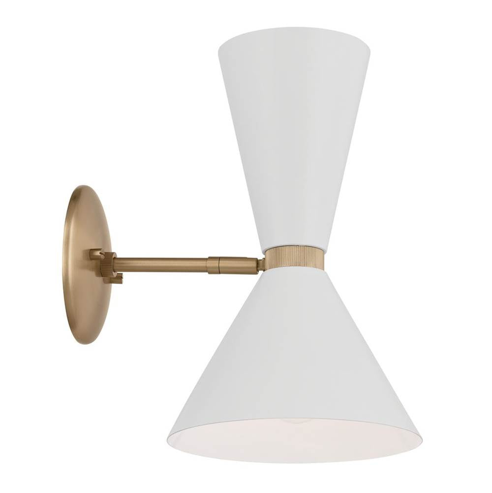 Kichler Lighting 52570CPZWH Champagne Bronze Wall Sconce 2lt Image 5