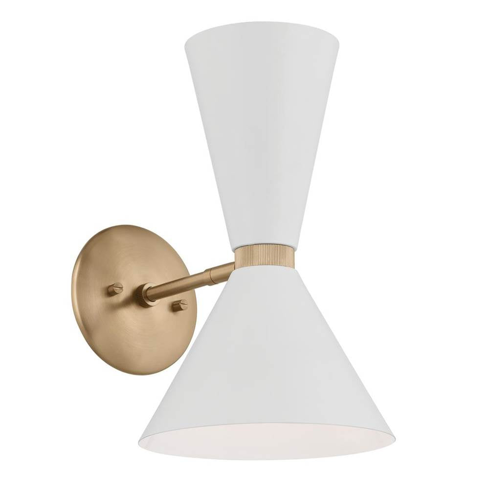 Kichler Lighting 52570CPZWH Champagne Bronze Wall Sconce 2lt Image 1