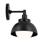Kichler Lighting 52601BK Black Semi Flush 1lt Image 2