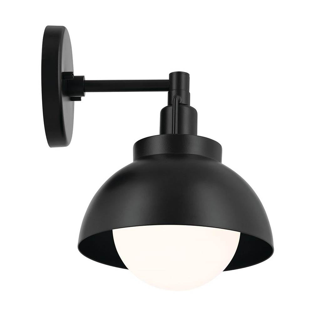 Kichler Lighting 52601BK Black Semi Flush 1lt Image 2