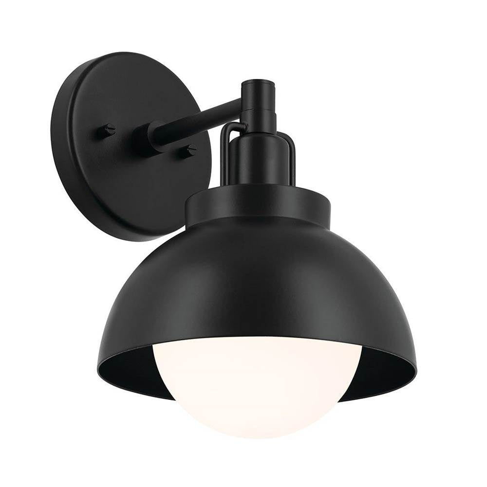 Kichler Lighting 52601BK Black Semi Flush 1lt Image 1