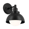 Kichler Lighting 52601BK Black Semi Flush 1lt Image 1