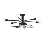 Kichler Lighting 52602BK Black Semi Flush 6lt Image 2