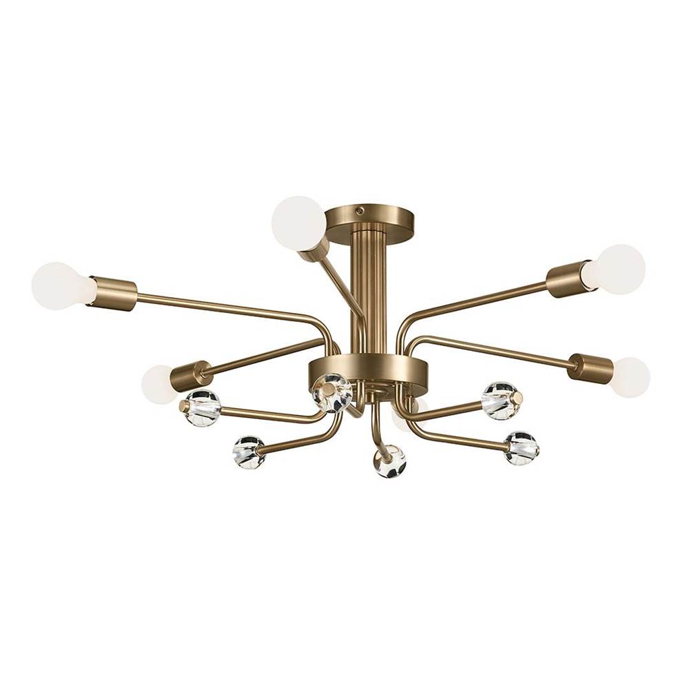 Kichler Lighting 52602CPZ Champagne Bronze Semi Flush 6lt Image 2