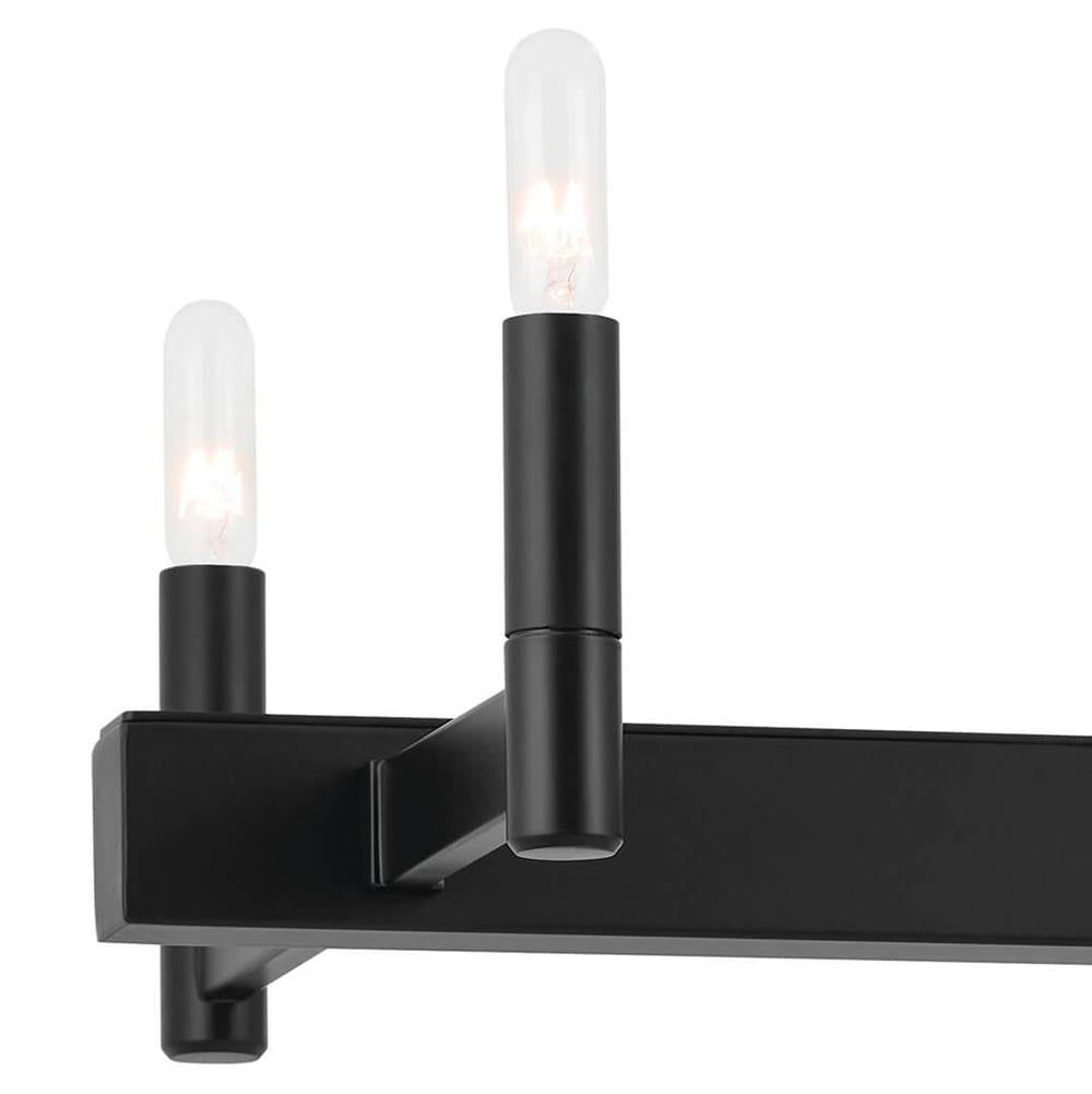 Kichler Lighting Erzo 50'' 10 Light Linear Chandelier In Black