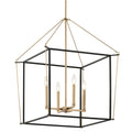 Kichler Lighting 52627CPZ Champagne Bronze Eisley 30 Inch 4 Light Foyer Pendant In Champagne Bronze And Black Image 1