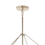 Kichler Lighting 52628PN Polished Nickel Eisley 40.25 Inch 8 Light Foyer Pendant In Polished Nickel And Black Image 9