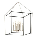Kichler Lighting Eisley 40.25 Inch 8 Light Foyer Pendant In Polished Nickel And Black
