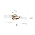 Kichler Lighting 52654CPZ Champagne Bronze Wall Sconce 2lt Image 4