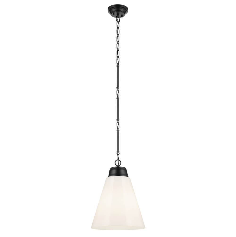 Kichler Lighting 52662BK Black Pendant Large 1lt Image 1
