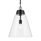 Kichler Lighting 52662BKCLR Black Pendant Large 1lt Image 3
