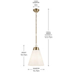 Kichler Lighting 52662CPZ Champagne Bronze Pendant Large 1lt Image 2