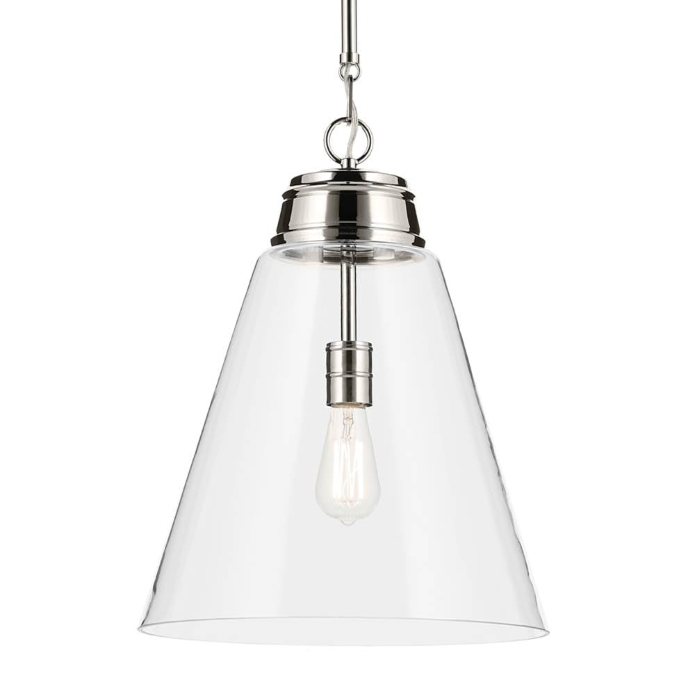 Kichler Lighting 52662PNCLR Polished Nickel Pendant Large 1lt Image 3