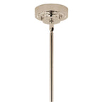 Kichler Lighting Sycara 36.25 Inch 6 Light Led Chandelier With Faceted Crystal In Polished Nickel