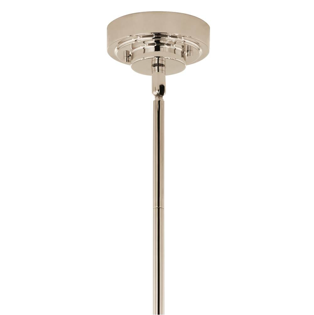 Kichler Lighting Sycara 36.25 Inch 6 Light Led Chandelier With Faceted Crystal In Polished Nickel