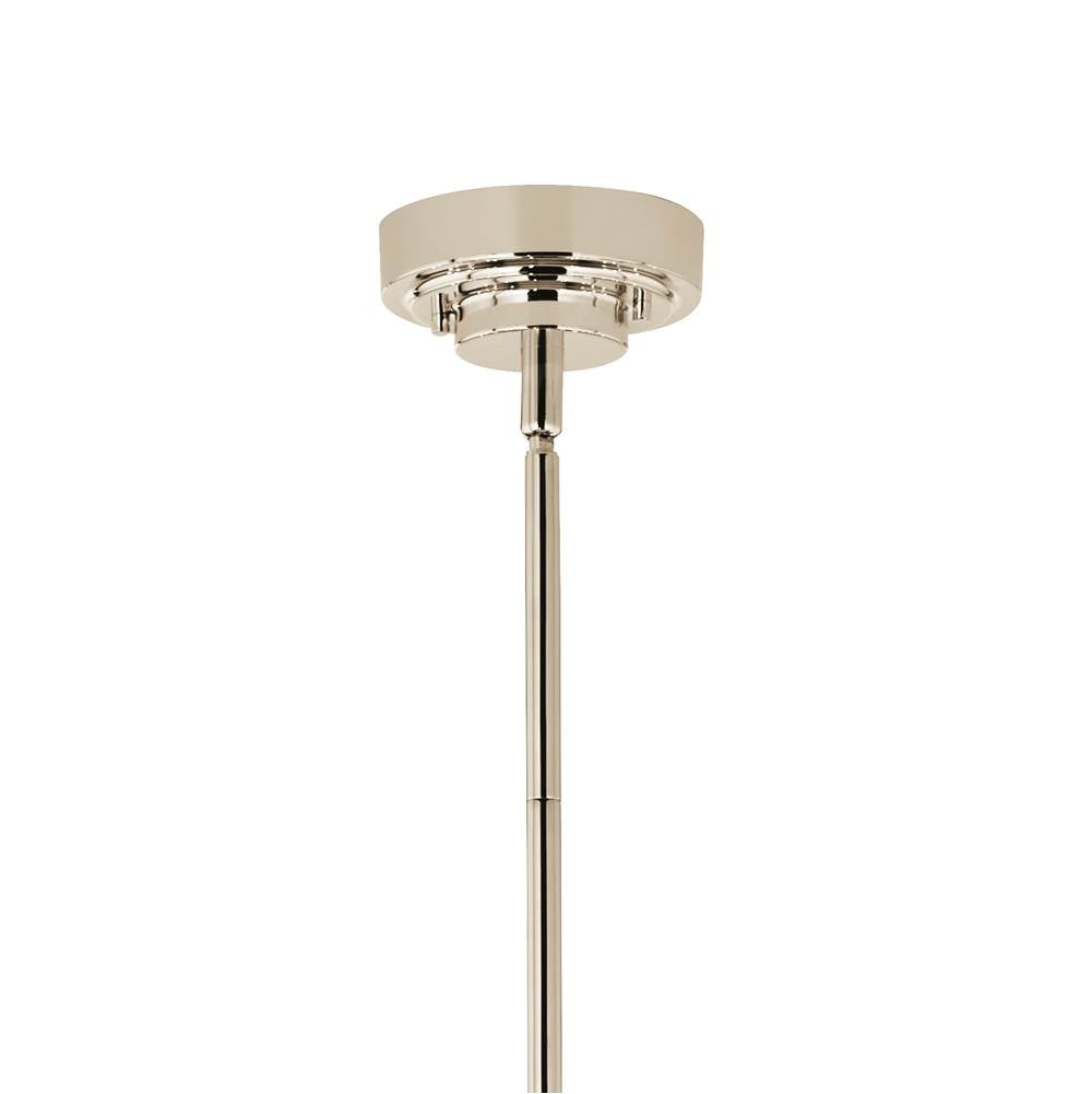 Kichler Lighting Sycara 48.5 Inch 8 Light Led Chandelier With Faceted Crystal In Polished Nickel