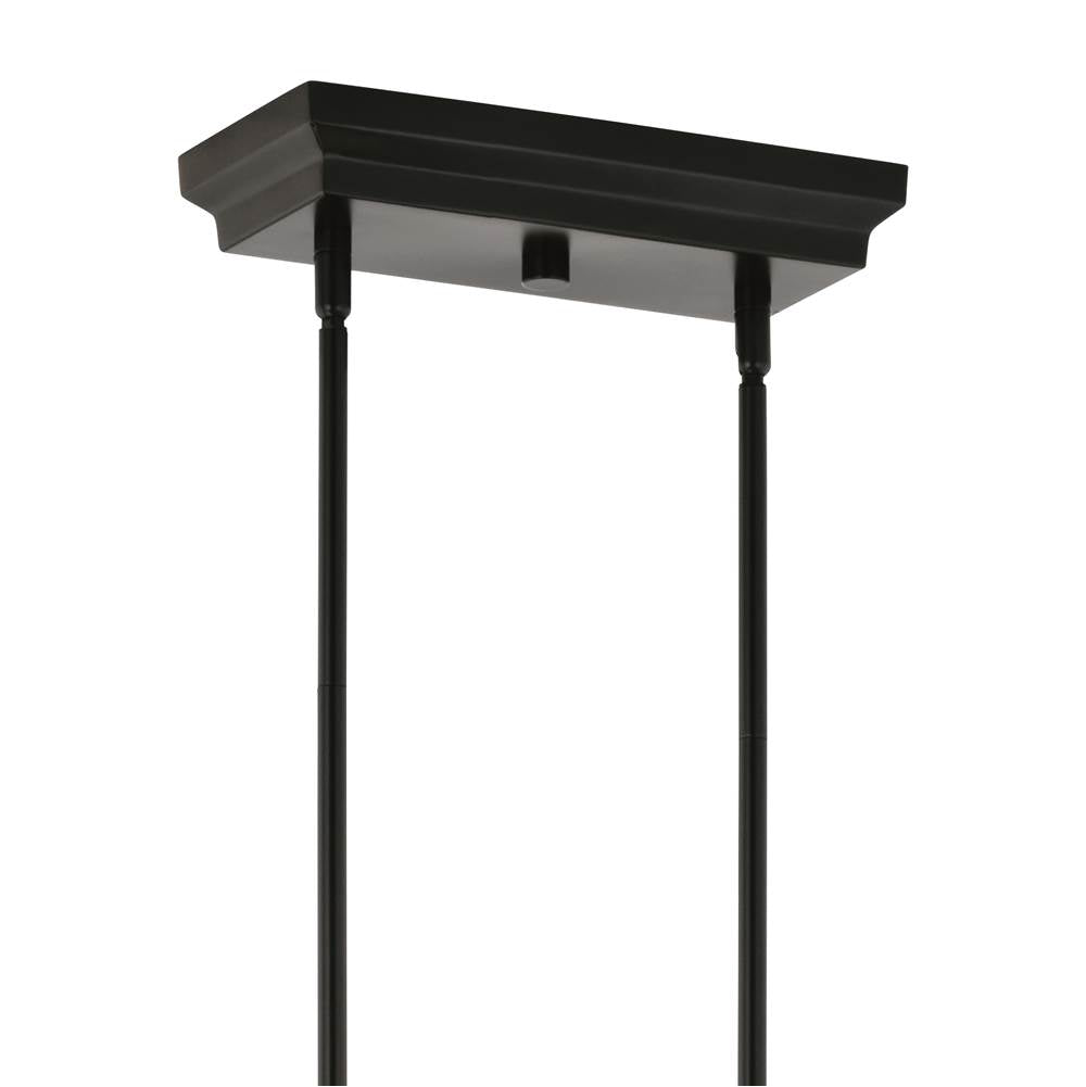 Kichler Lighting Sycara 48.25 Inch 14 Light Led Linear Chandelier With Faceted Crystal In Black