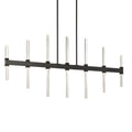 Kichler Lighting 52670BK Black Sycara 48.25 Inch 14 Light Led Linear Chandelier With Faceted Crystal In Black Image 1
